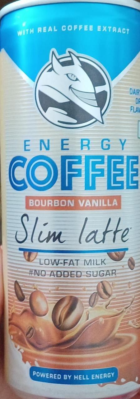 Fotografie - Energie coffee bourbon vanilla slim latte HELL