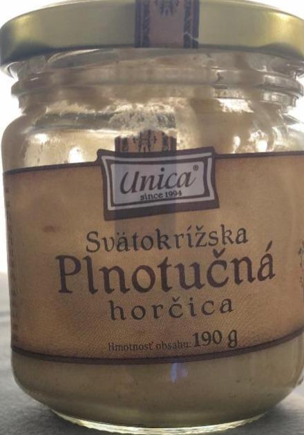 Fotografie - Svätokrížska Plnotučná horčica Unica