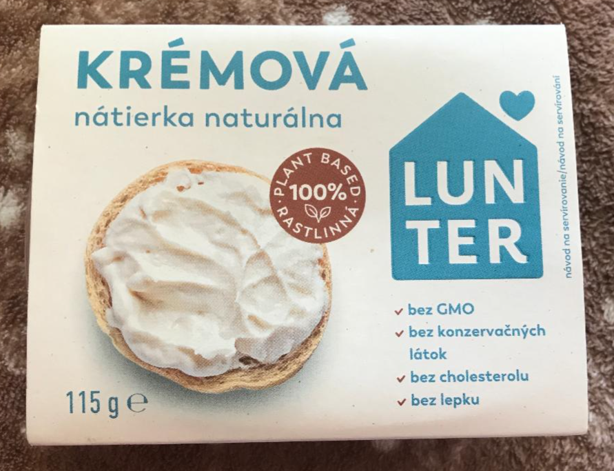 Fotografie - Lunter Krémová nátierka natur