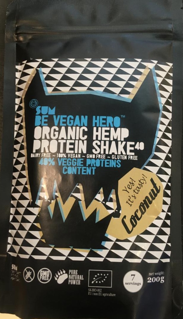 Fotografie - Organic Hemp Protein Shake Coconut SUM