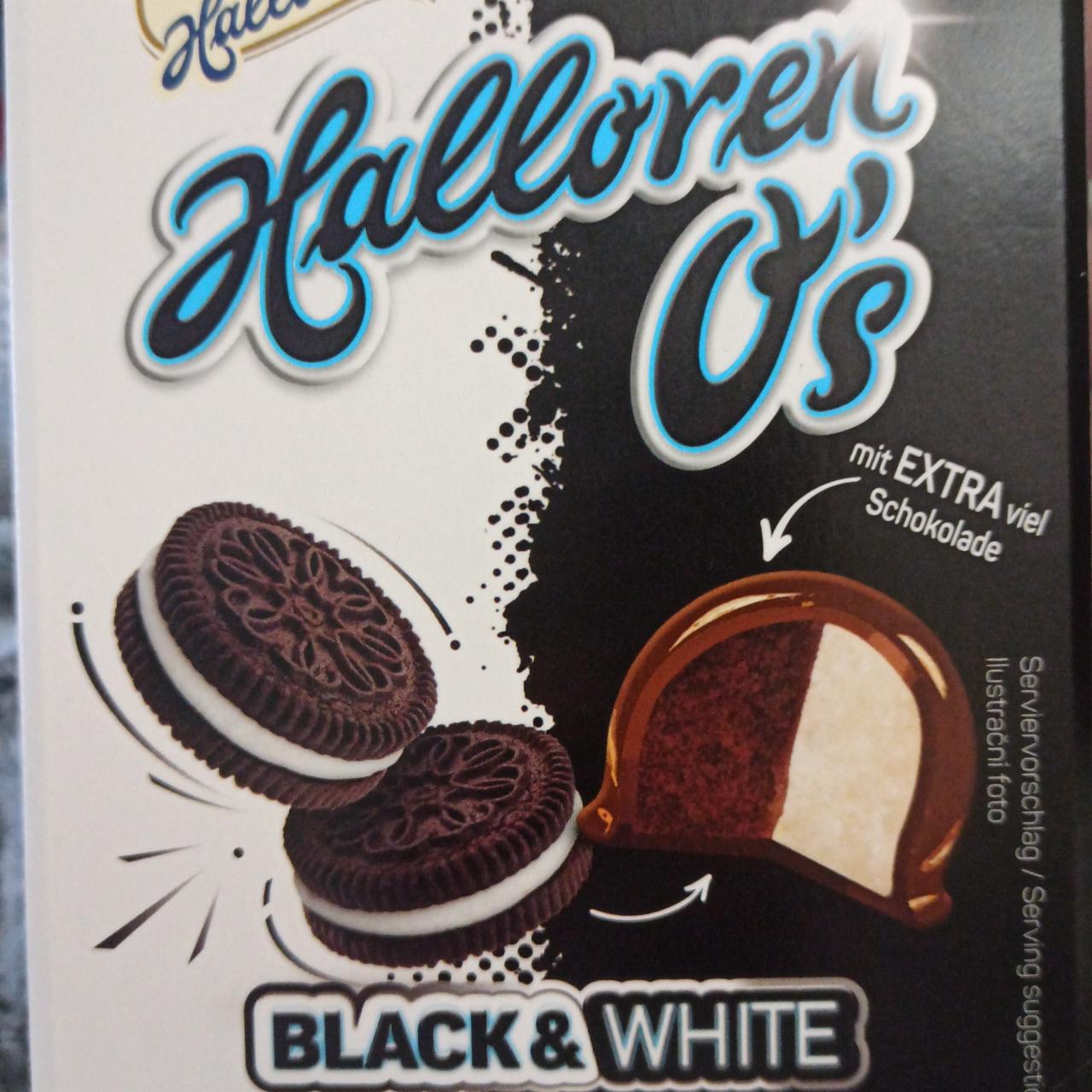 Oreo black&white Halloren O's - kalórie, kJ a nutričné hodnoty