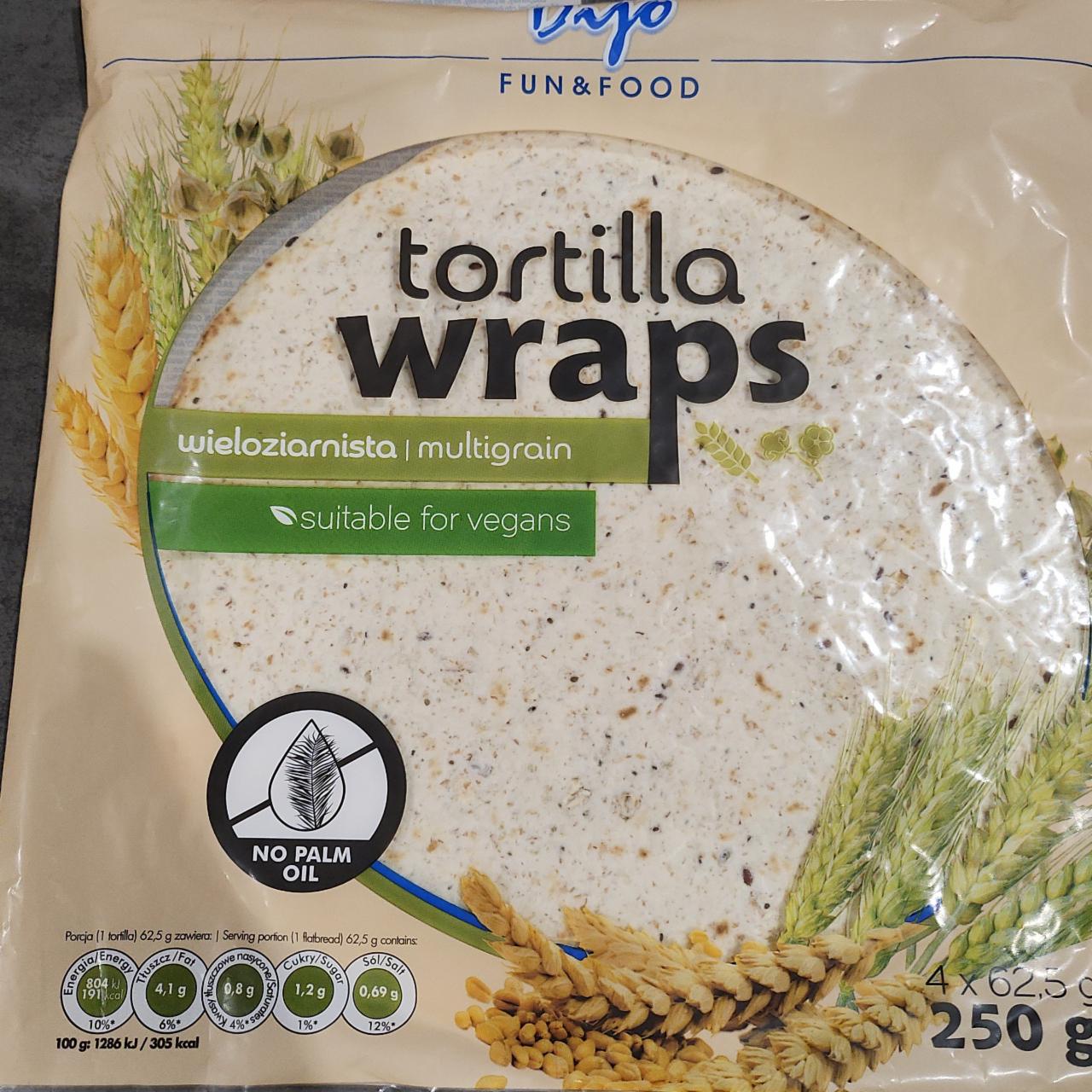 Fotografie - Tortilla wraps suitable for vegan multigrain Dijo