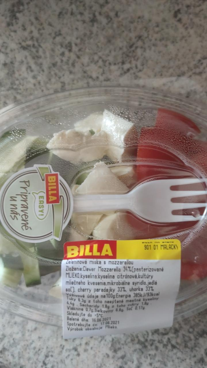 Fotografie - Billa Zeleninová miska s mozzarellou