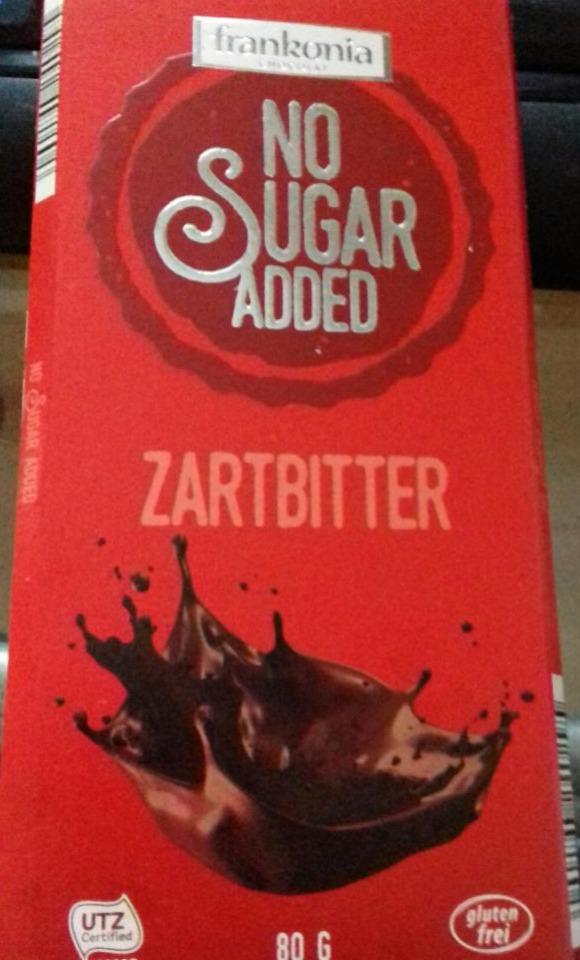 Fotografie - Zartbitter schokolde No sugar added, ohne Zucker