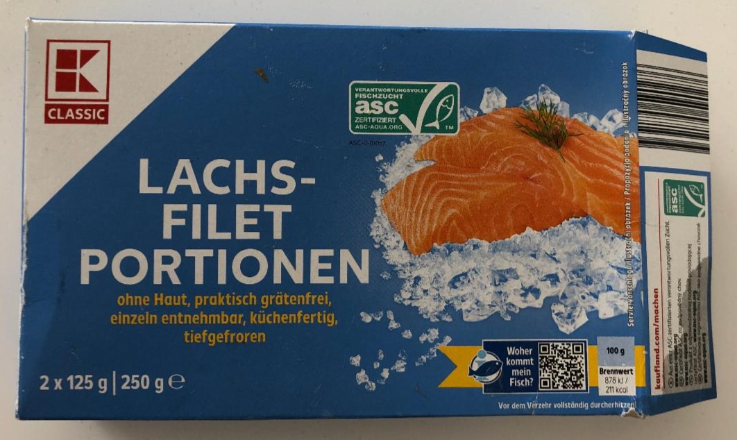 Fotografie - Lachs-Filet Portionen K-Classic