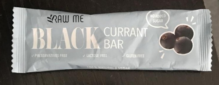 Fotografie - black currant bar raw me