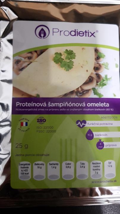 Fotografie - proteinova sampinonova omeleta Prodietix