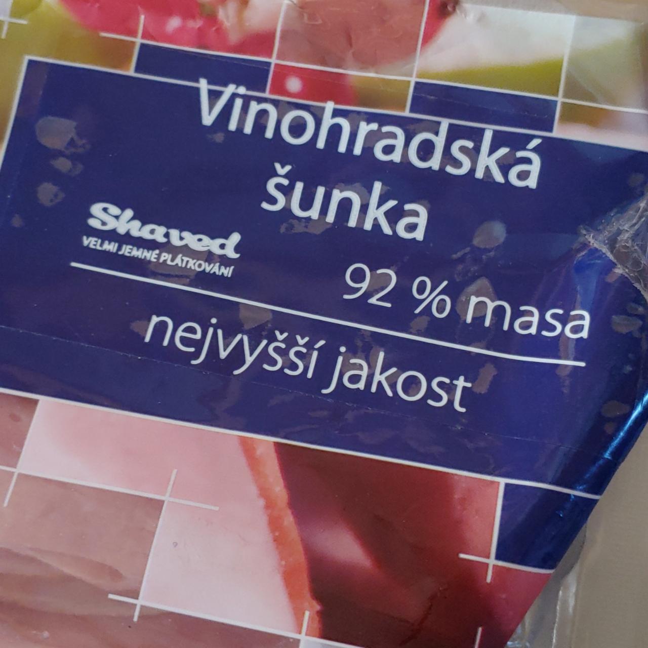 Fotografie - Vinohradská šunka Shaved 92% masa LE & CO