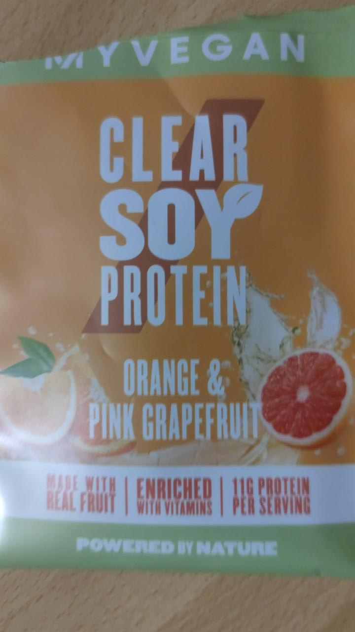 Fotografie - Clear Soy Protein orange & pink grapefruit