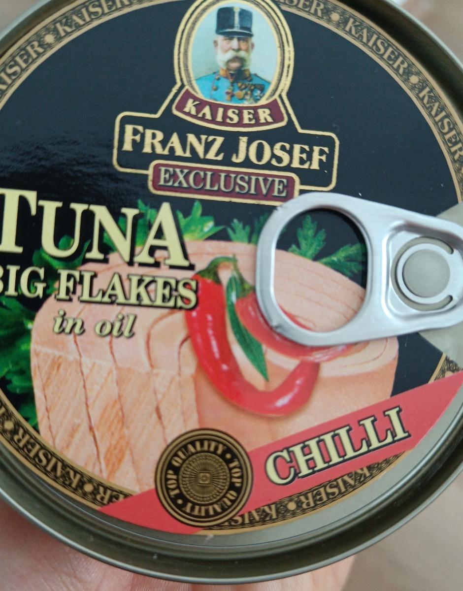 Fotografie - Tuna Big Flakes in oil Chilli Kaiser Franz Josef Exclusive