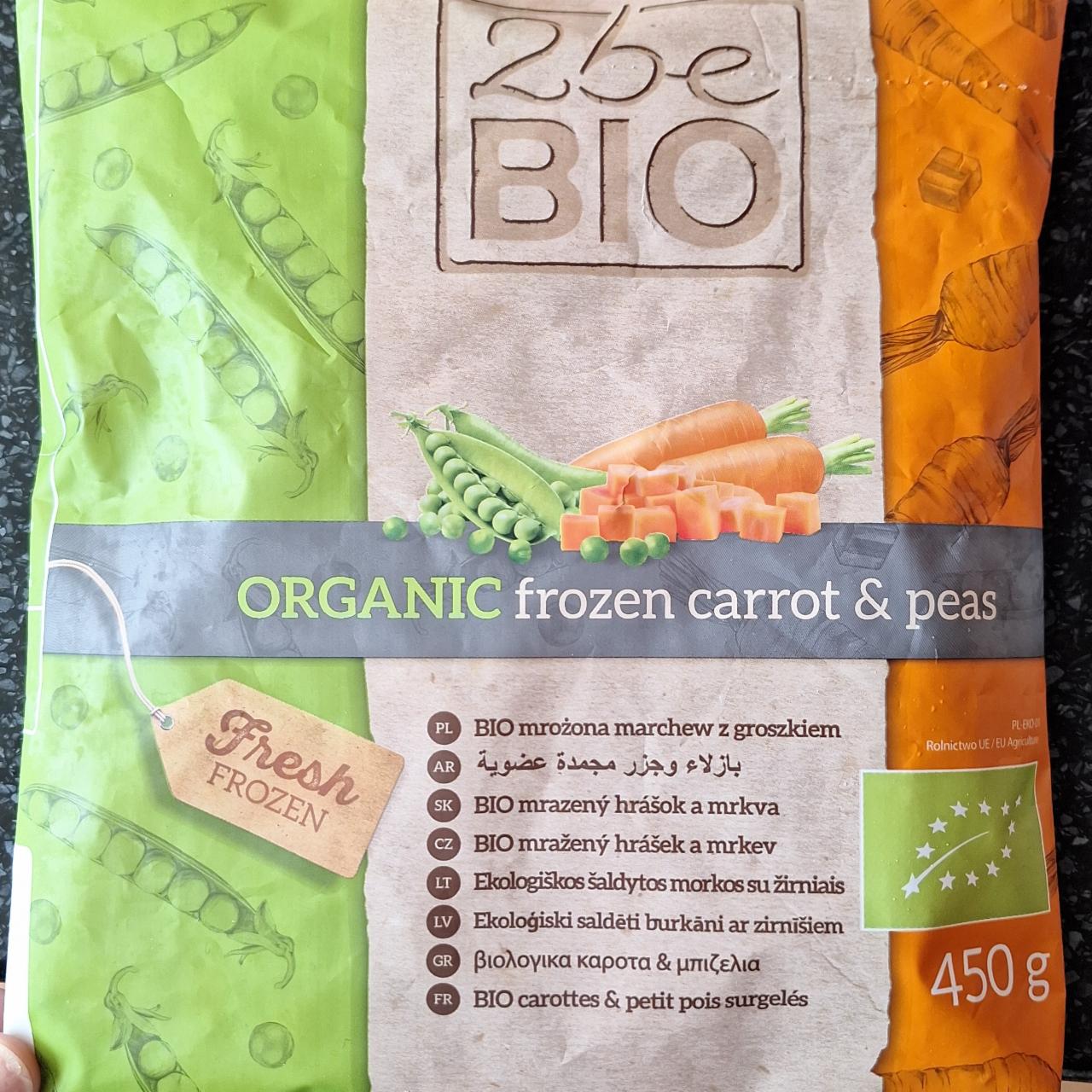 Fotografie - Organic frozen carrot & peas 2beBio