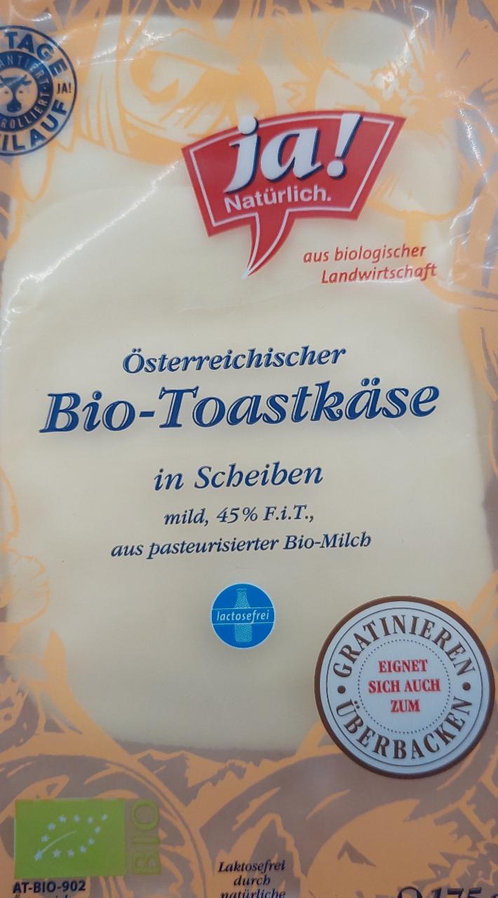 Fotografie - Bio Toastkäse Ja! Natürlich.