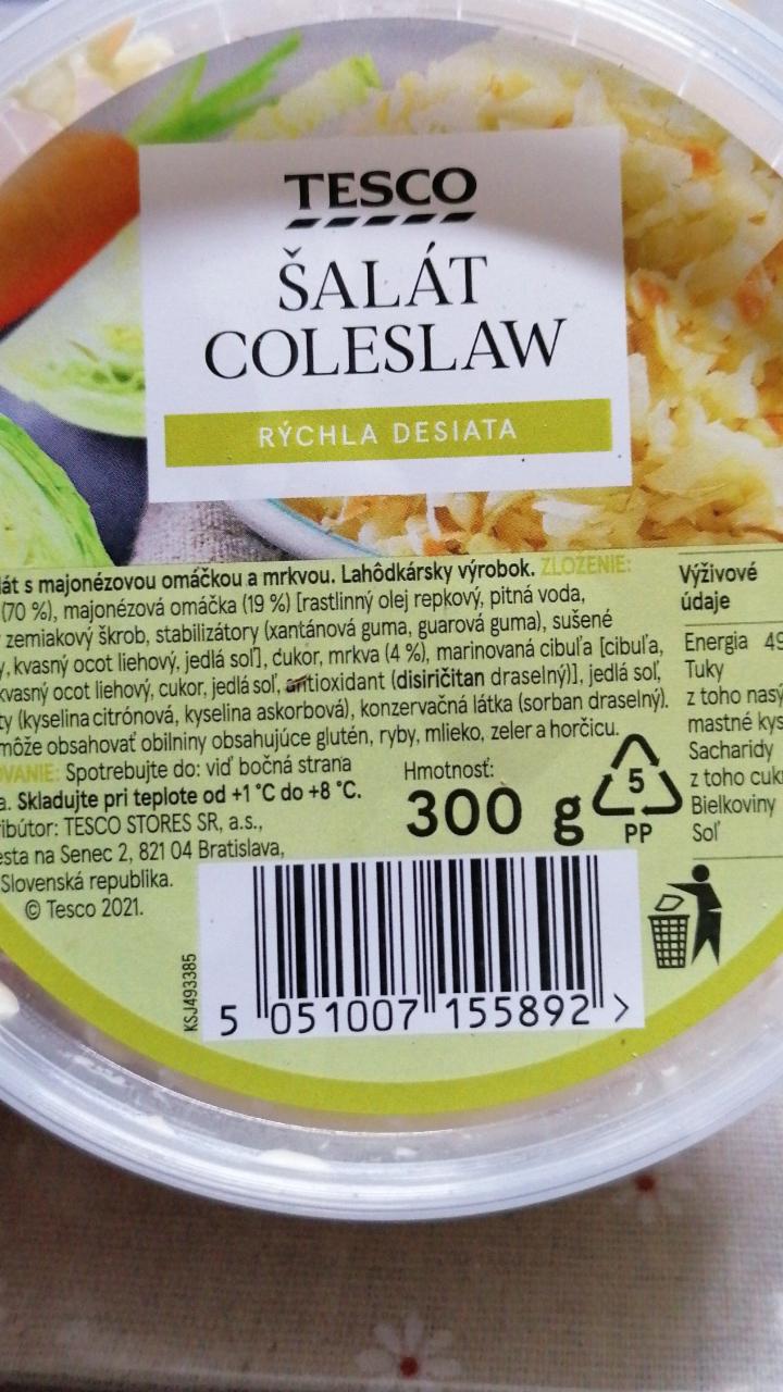 Fotografie - Coleslaw šalát Tesco