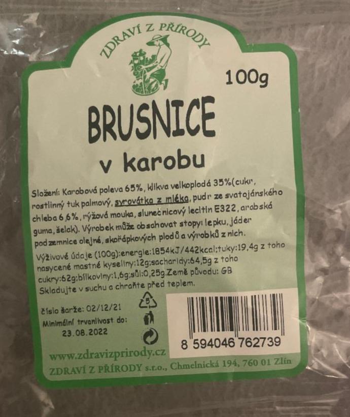 Fotografie - Brusnice v karobu