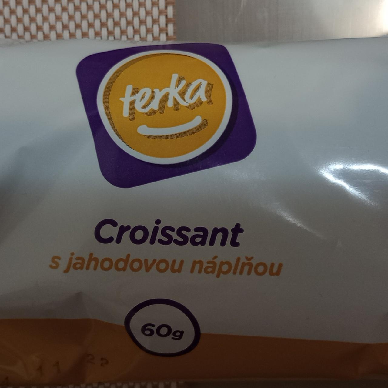 Fotografie - Croissant s jahodovou náplňou Terka