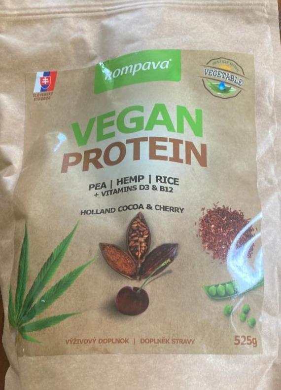 Fotografie - Kompava vegan protein kakao cherry