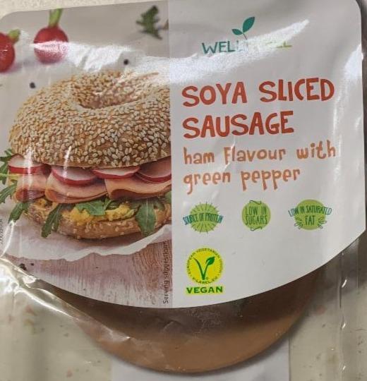 Fotografie - Soya Sliced Sausage Ham Flavour with Green Pepper Well Wel