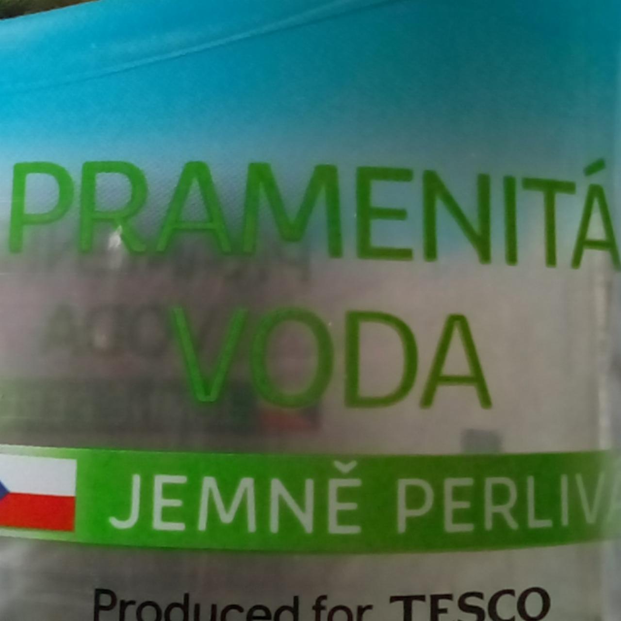 Fotografie - Tesco Pramenitá voda Jemne perlivá