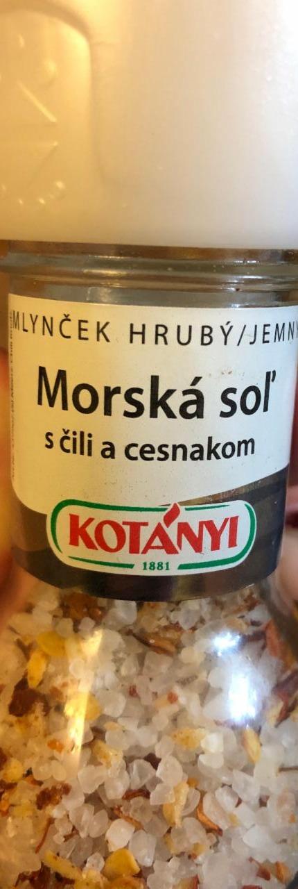 Fotografie - Morská soľ s čili a cesnakom KOTÁNYI