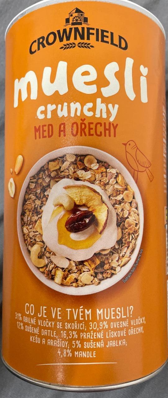 Fotografie - Muesli Crunchy med a orechy Crownfield