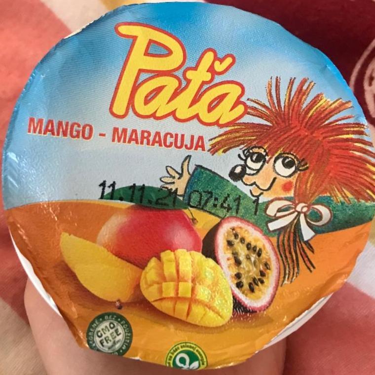 Fotografie - Paťa tvarohovo-smotanová pena mango-maracuja