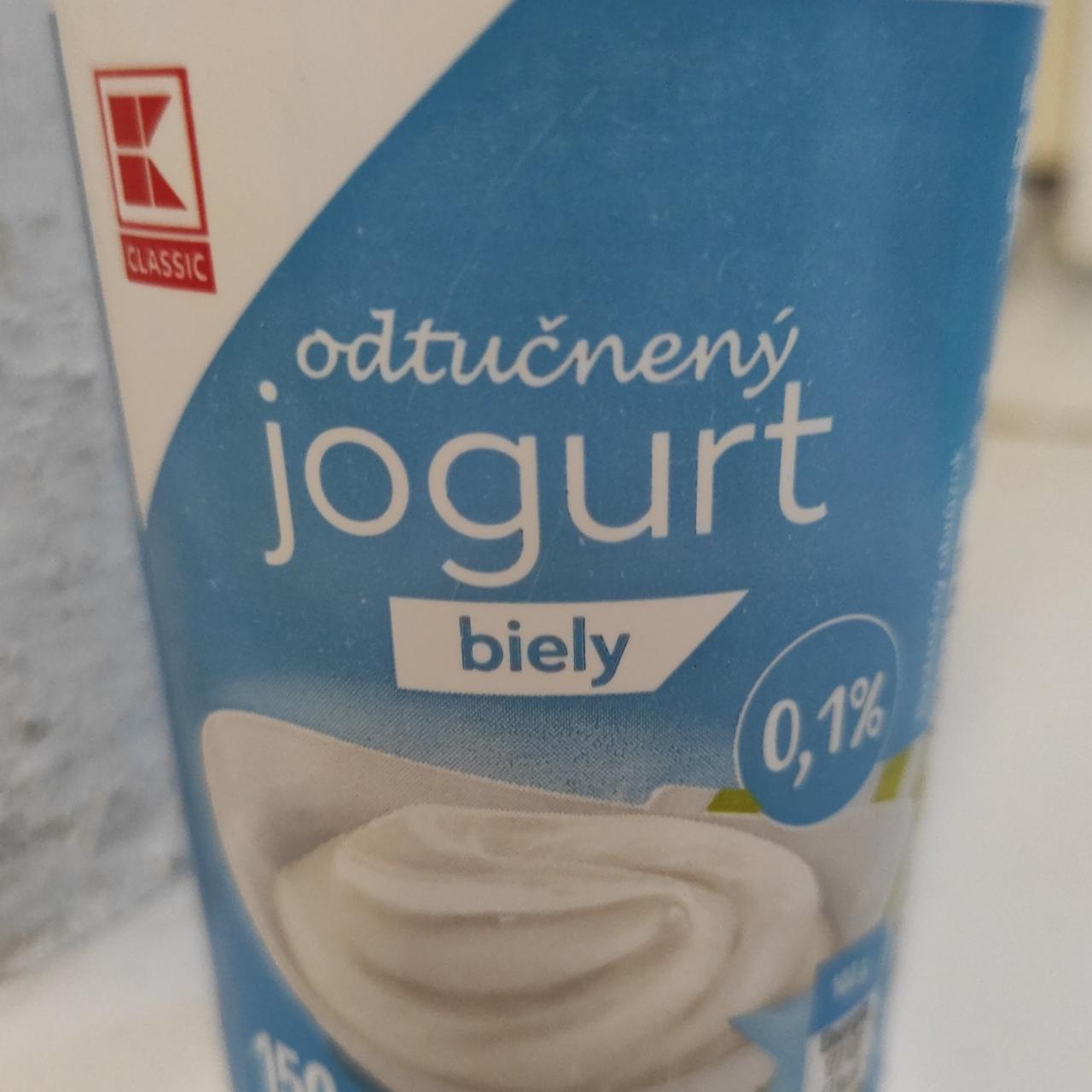 Fotografie - Odtučnený jogurt biely K-Classic