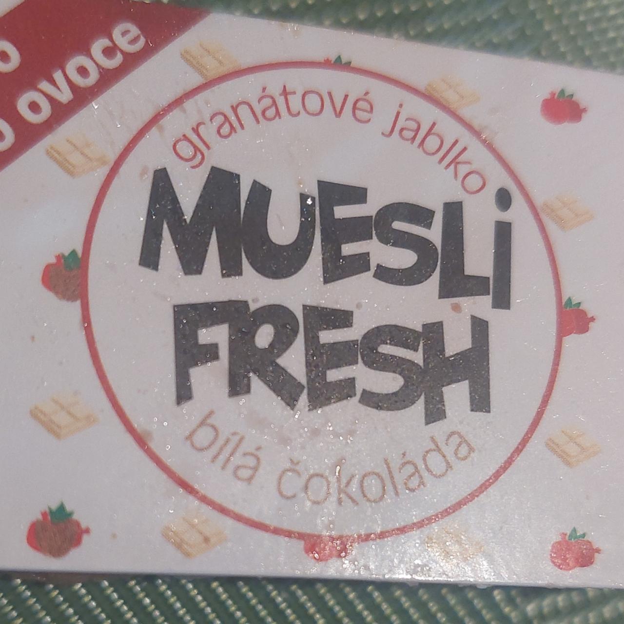 Fotografie - Granátové jablko bílá čokoláda Muesli Fresh