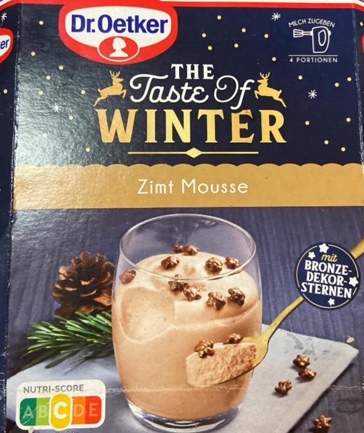 Fotografie - The taste of winter Zimt mousse Dr.Oetker