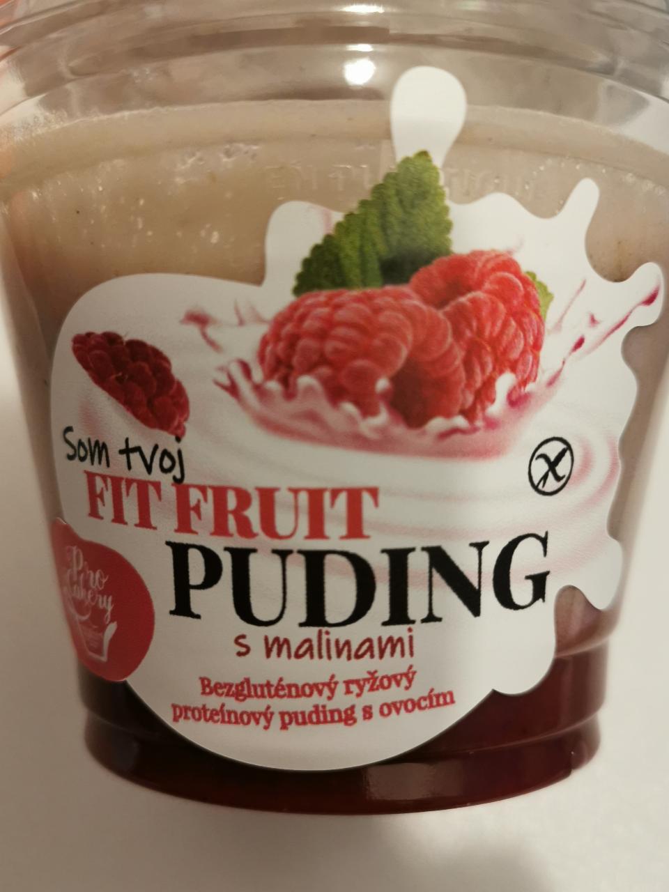 Fotografie - Som tvoj Fit Fruit Puding s malinami