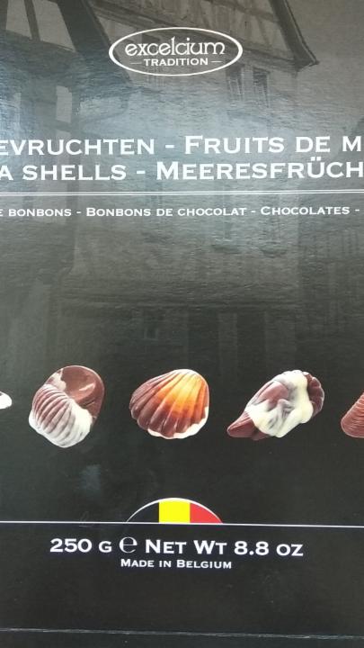 Fotografie - Čokoláda z morských plodov s orechovou náplňou Excelcium