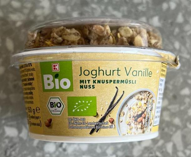 Fotografie - Joghurt Vanille mit knuspermüsli nuss K-Bio