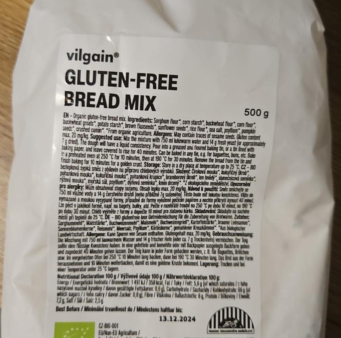 Fotografie - Gluten-free Bread Mix Vilgain