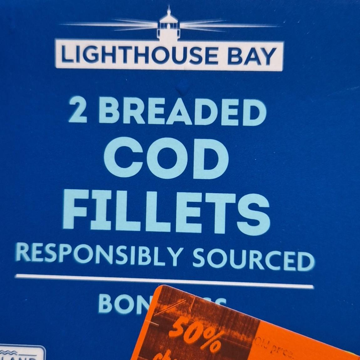 Fotografie - 2 Breaded Cod Fillets Lighthouse Bay