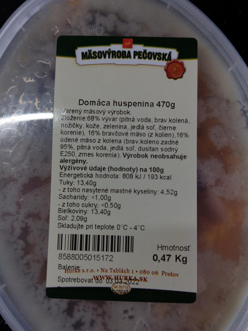 Fotografie - Domáca Huspenina Mäsovýroba Pečovská