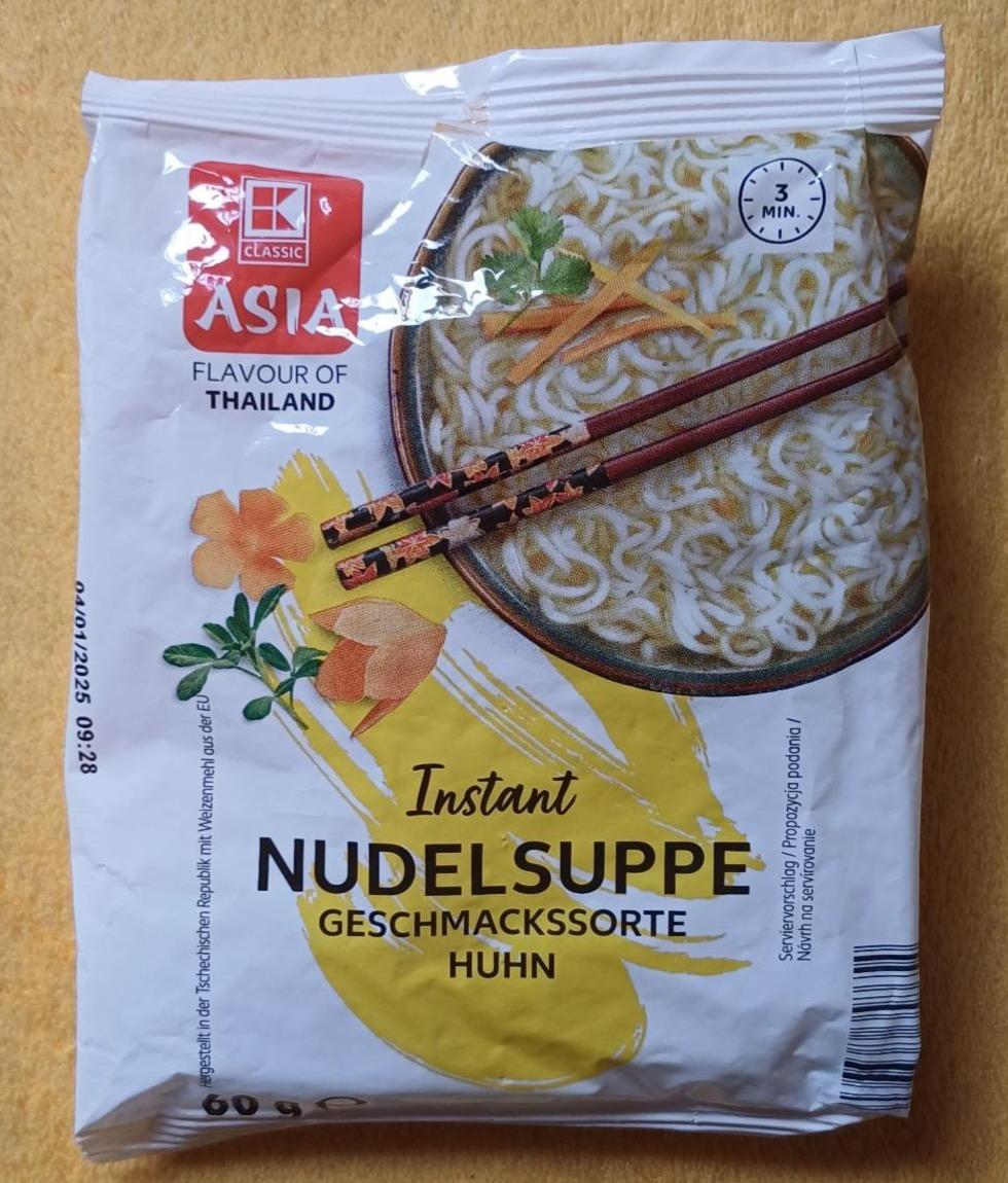 Fotografie - Instatnt Nudelsuppe Geschmackssorte Huhn K-Classic Asia