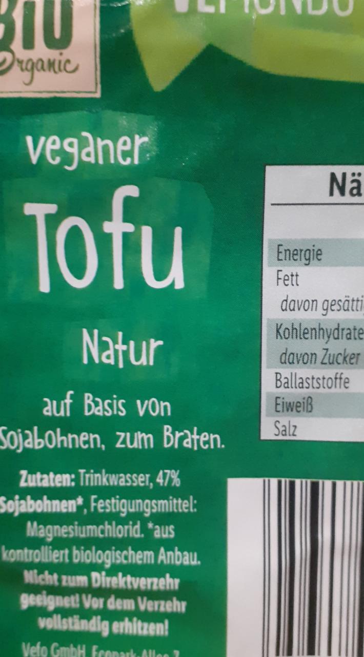 Fotografie - Veganer Tofu Natur Vemondo