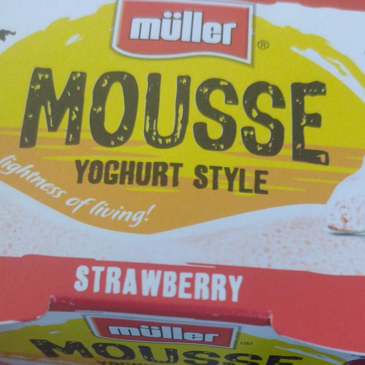 Fotografie - MOUSSE Yoghurt Style Strawberry müller