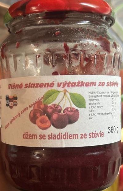 Fotografie - Višně džem se sladidlem ze stévie Zdravý věk