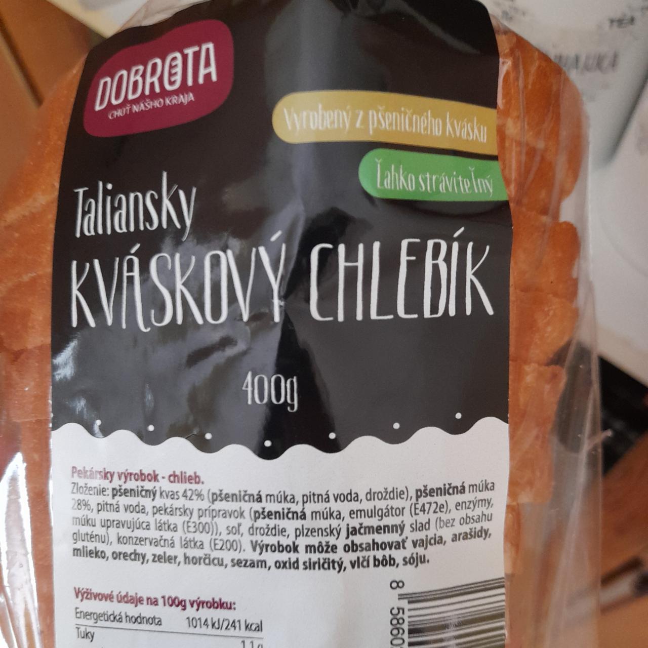 Fotografie - Taliansky kváskový chlebík Dobrota