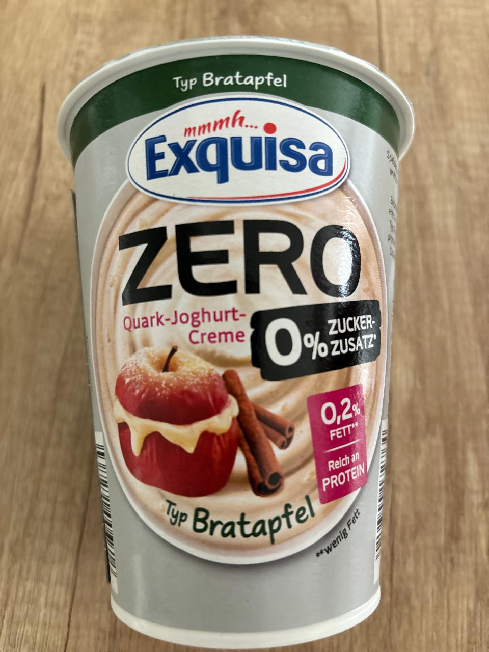 Fotografie - Zero Quark-Joghurt-Creme Typ Bratapfel Exquisa