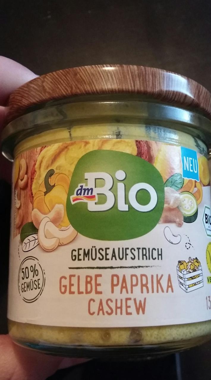 Fotografie - Gelbe paprika cashew dmBio zeleninová nátierka zo žltej papriky a z kešu orechov