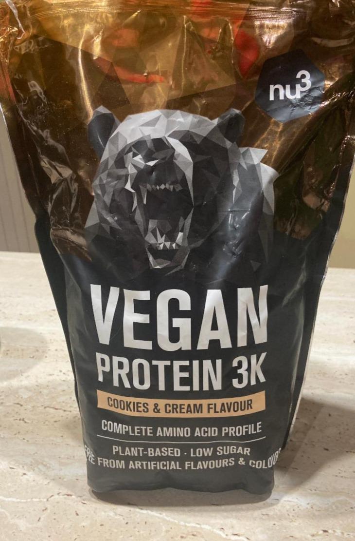 Fotografie - Vegan Protein 3K Cookies & Cream Nu3