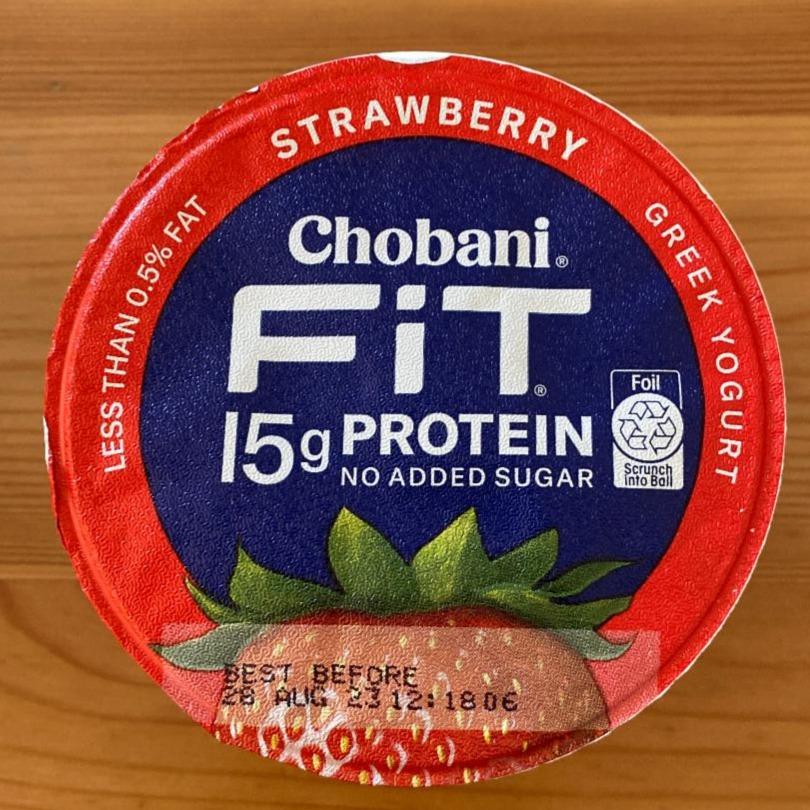 Fotografie - Fit 15g protein Strawberry Chobani