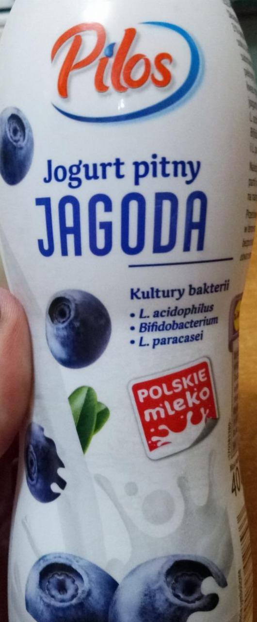 Fotografie - Jogurt pitny jagoda Pilos