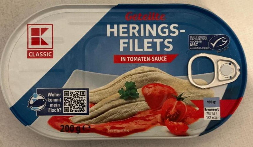 Fotografie - Herring Fillets Tomato K-Classic