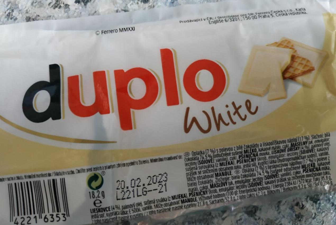 Fotografie - Ferrero duplo White 