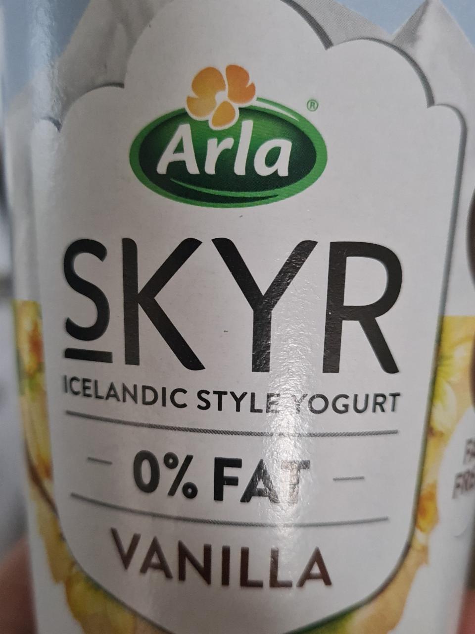 Fotografie - skyr 0% fat vanilla