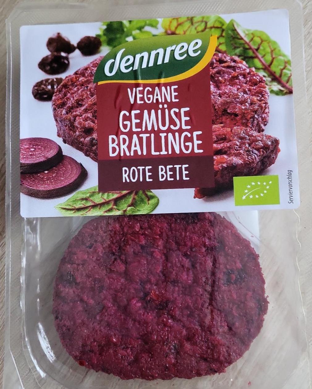 Fotografie - Bio Vegane Gemüsebratlinge Rote Bete Dennree