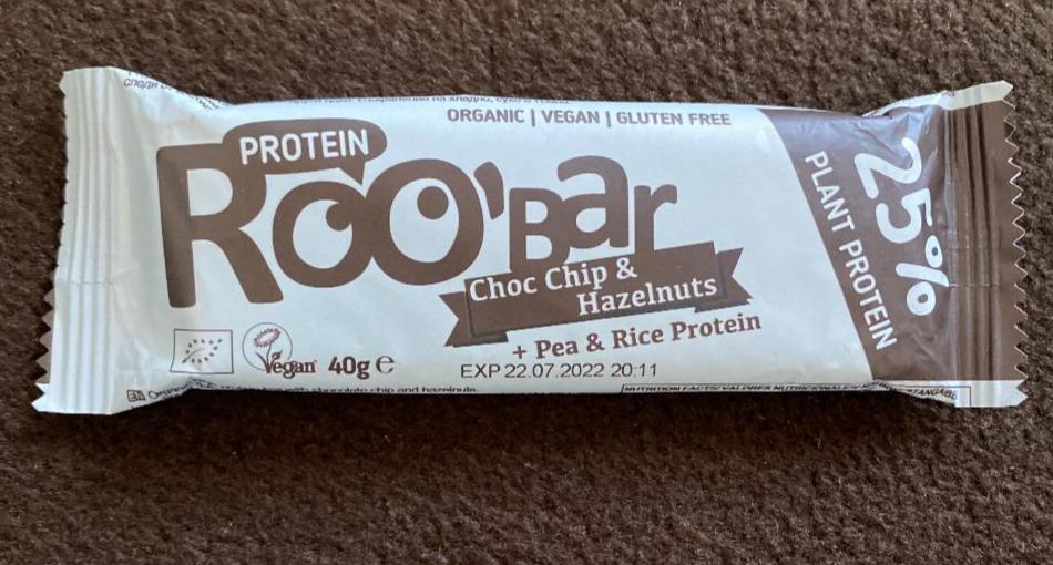 Fotografie - Protein Roo Bar Choc Chip & Hazelnuts