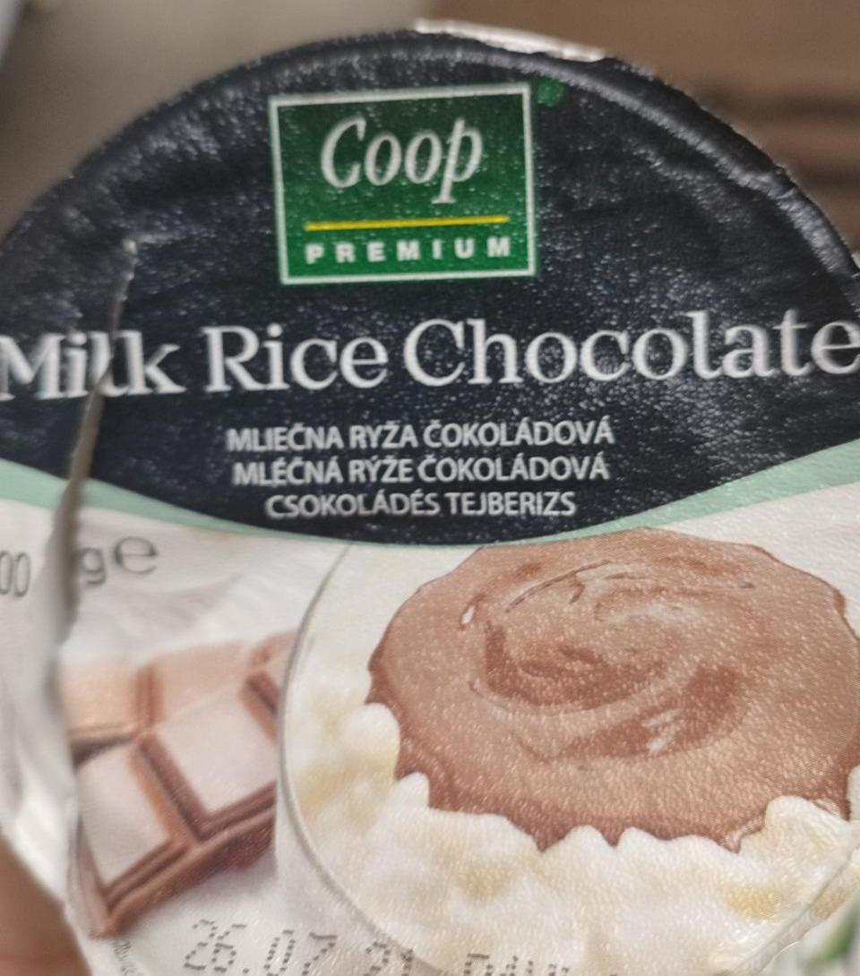 Fotografie - Milk rice chocolate Coop premium